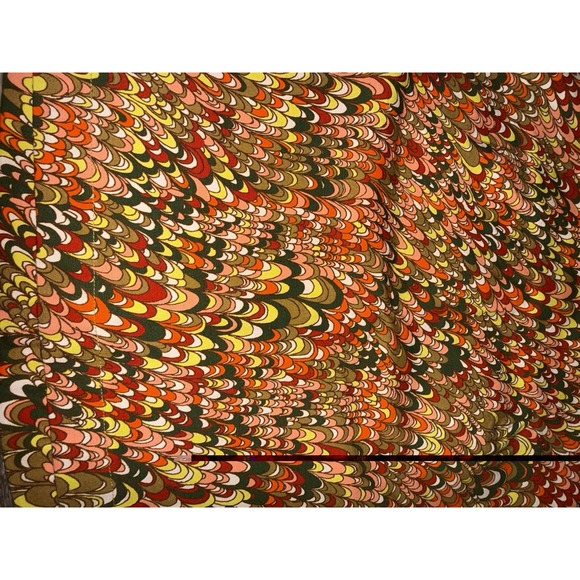 UO NWT Boho Marbled Orange Red Green Design Mini Skirt Women's Size Small NEW - Picture 5 of 6